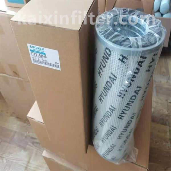 31n801510 hyundai hydraulic filter 150mm od 85mm id 355mm length
