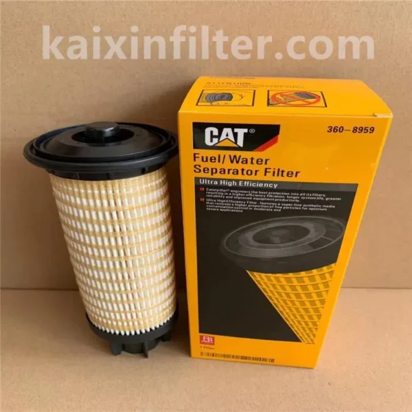 3608959 (360-8959) CAT Fuel Filter | 81mm OD, 70mm ID, M14X4 Thread, 227mm Height, 0.28kg Weight