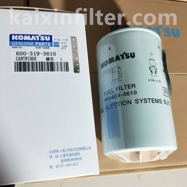 6003193610 Komatsu Fuel Filter | Heavy-Duty Precision Filtration for Komatsu Heavy Equipment | Kaixin Filter