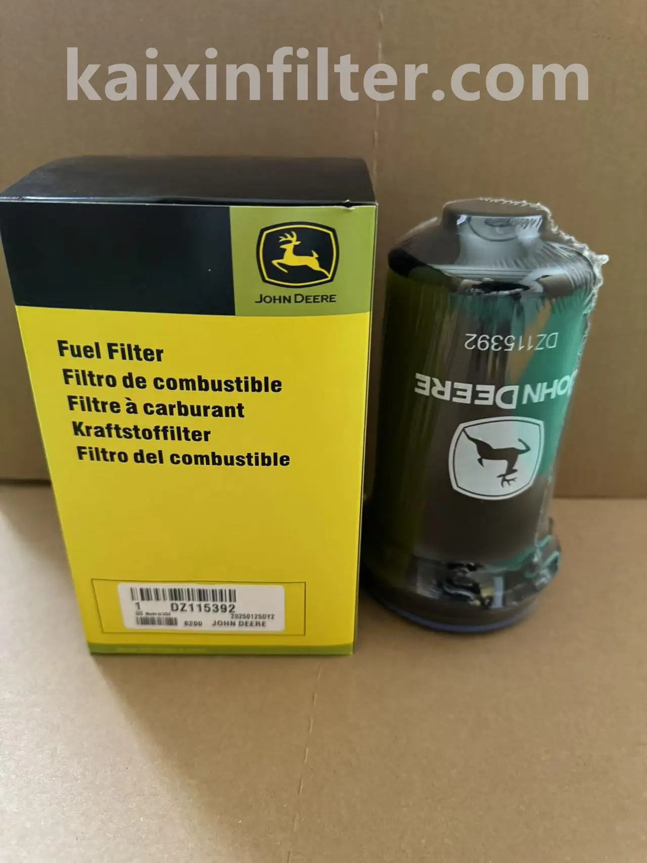 DZ115392 john deere fuel filter for agricultural and industrial diesel engines