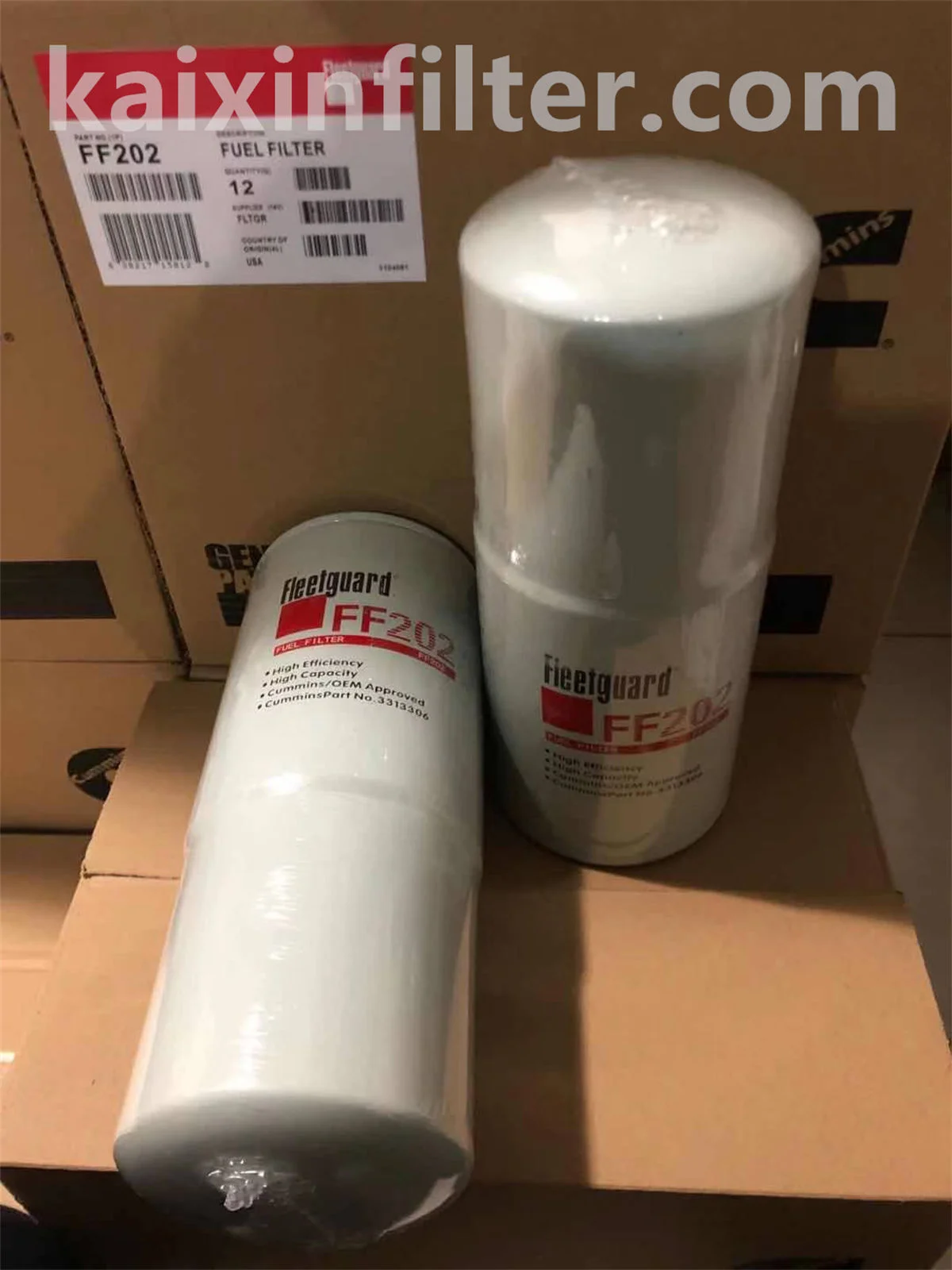 Fleetguard FF202 fuel filter for Cummins VTA 28 M V12-28L 9 micron