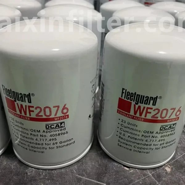 Fleetguard WF2076 Coolant Filter for Cummins K19 K38 K50 KTA19 M-3KTA Heavy-Duty Engines | Kaixin Filter