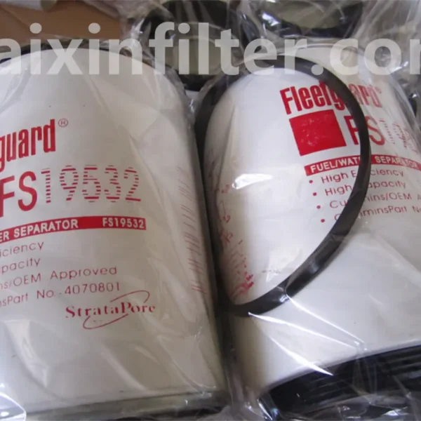 FS19532 Fleetguard Fuel Filter | 30μm Heavy-Duty Fuel Filter with ANSI Butt Thread for Diesel Engines