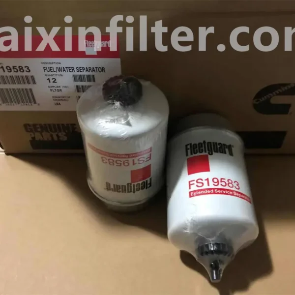 FS19583 Fleetguard Fuel Filter | 4μm High-Efficiency Water Separator for Heavy-Duty Diesel Engines
