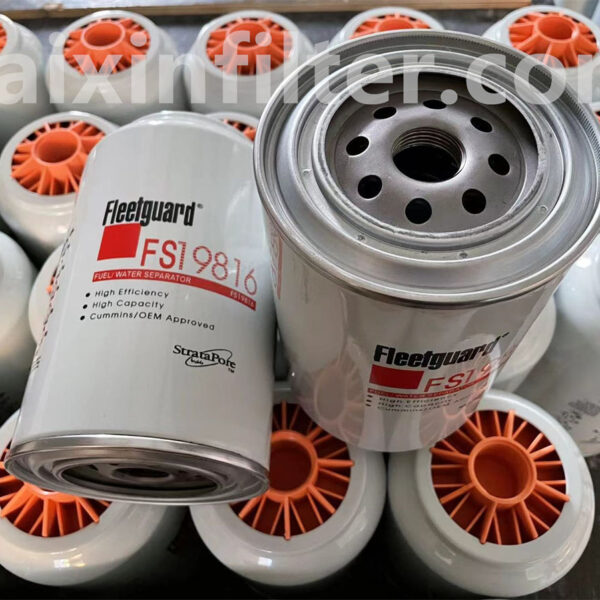 FS19816 Fleetguard Fuel Filter | 99% Efficiency at 30 Micron Heavy-Duty Fuel Filtration