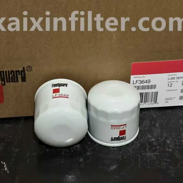 LF3649 Fleetguard industrial-grade oil filter product image (KaixinFilter)）