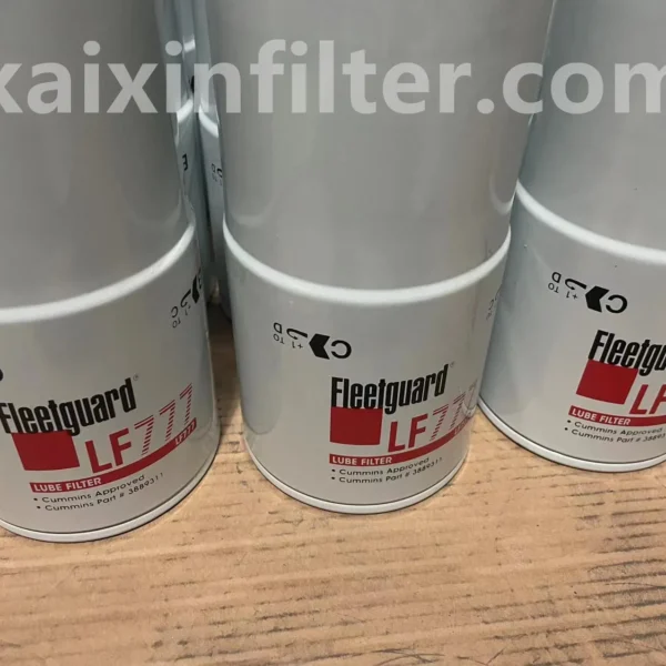 Atlas Copco QAC 1250 generator (2016+) with Cummins KTA50-G3 engine specification card for LF777 oil filter fitment