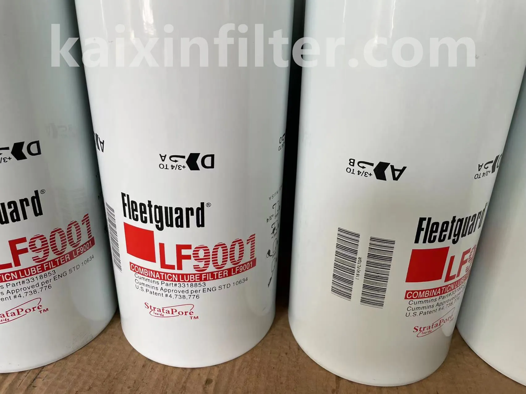 Cummins ISM 385 diesel engine specification sheet (10.8L inline-6 turbo, 2001+) for LF9001 oil filter fitment reference