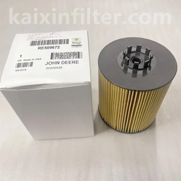 RE509672 John Deere Oil Filter Fits 1470D Harvester, 122mm Outer Diameter | Kaixin Filter