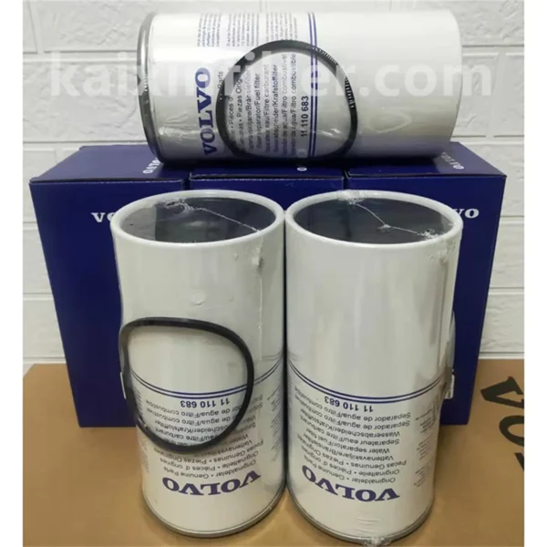 Volvo 11110683 fuel filter specs 95% efficiency at 10 micron (10µm)