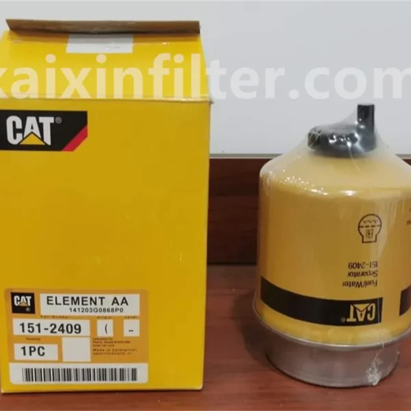 151-2409 fuel filter replacement for Caterpillar 908 loader with 3044C-T engine