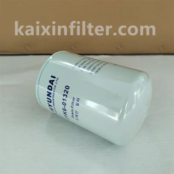 31K6-01320 Hyundai Hydraulic Filter for HX 140 L Excavator Perkins 1204F Engine