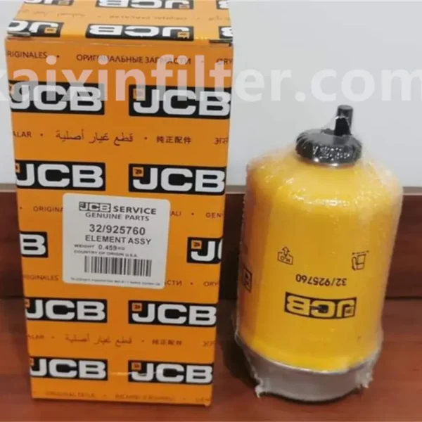 32-925760 fuel filter replacement for JCB JS 200 W wheel excavator Isuzu engine 2006-01 onwards