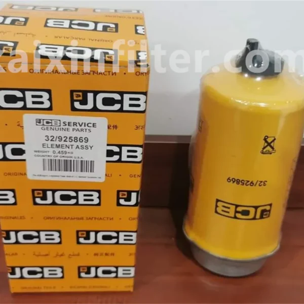 32-925869 fuel filter replacement for JCB JS 220 excavator 4448TA4I engine 2014-01 onwards