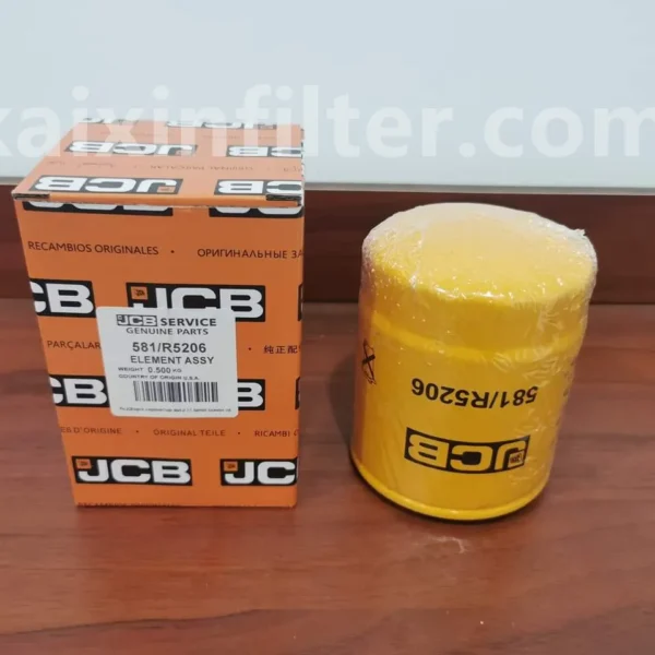 581-R5206 lube filter replacement for JCB 531-70 telehandler 444TA4I-81L1 engine