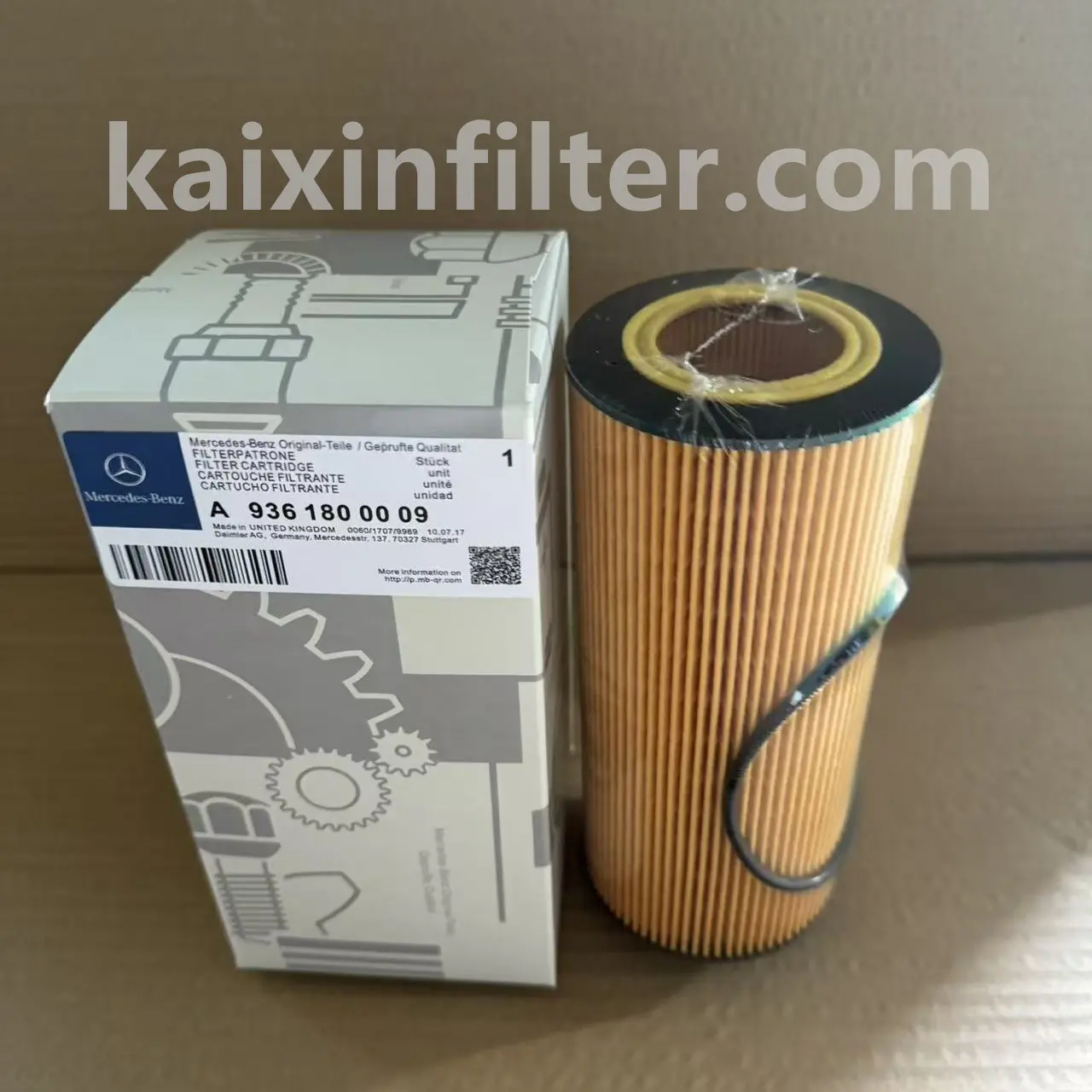 A9361800009 Mercedes-Benz oil filter replacement for Actros 2530 LS Bluetec truck OM936.912 engine