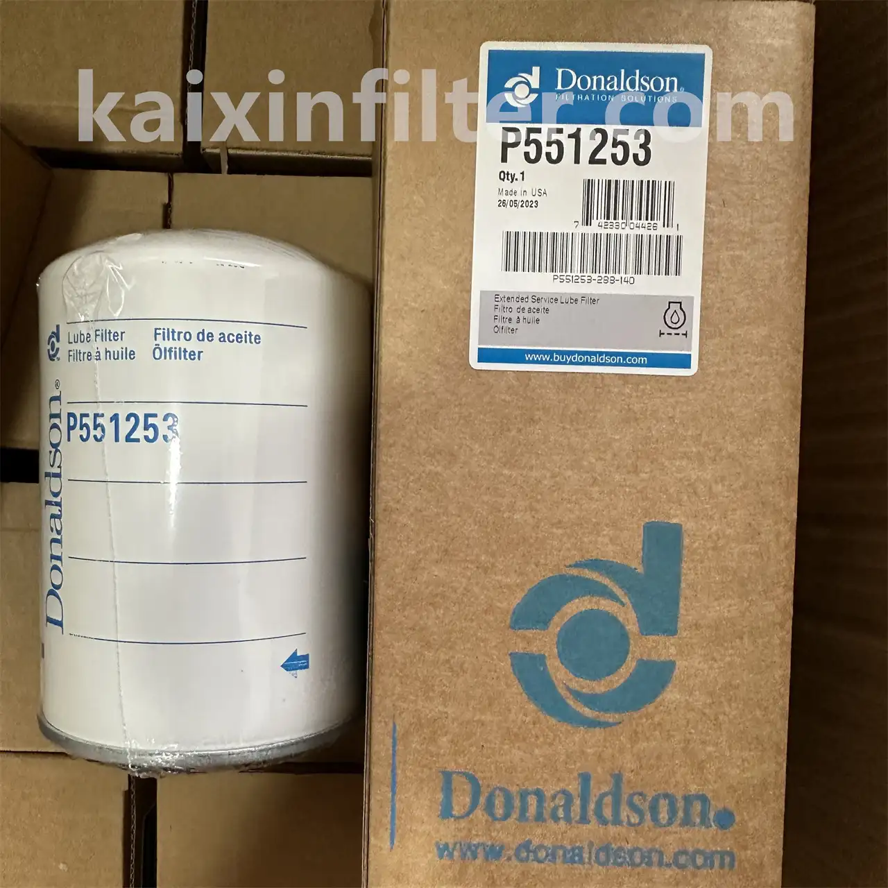 Donaldson P551253 lube filter for SIMED 800 KVA generator with Perkins 3012TAG3 engine