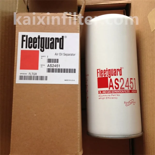 Fleetguard AS2451 air-oil separator for ALUP VARIO 15 compressor
