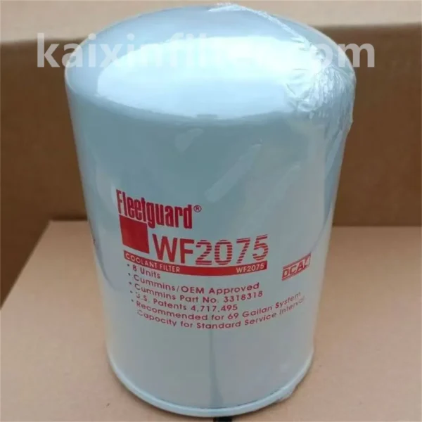 Fleetguard WF2075 coolant filter for Cummins VTA 28-G3 generator