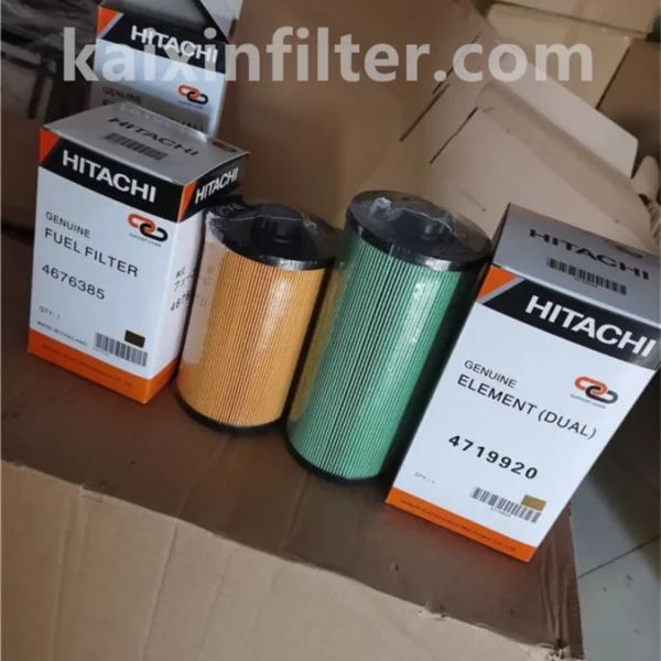 4676385 replacement fuel filter compatible with Isuzu AH6HK1