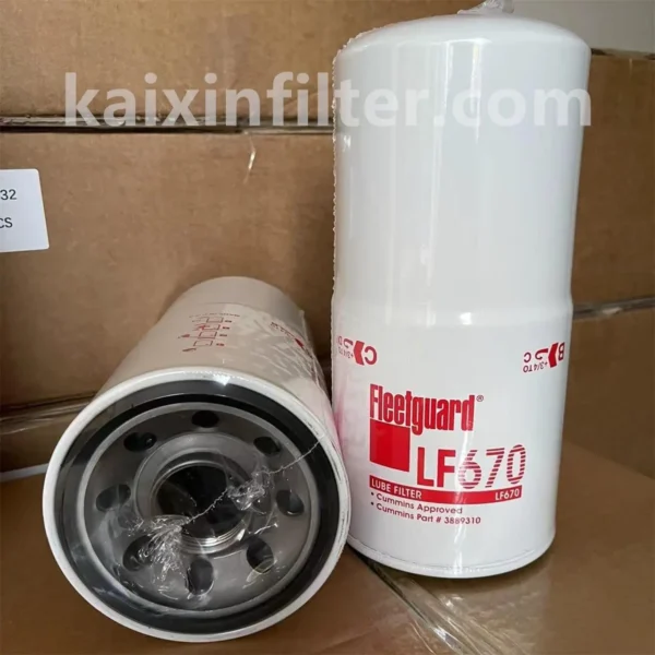 LF670 Fleetguard lube filter replacement for Hitachi EX180 excavator Cummins KTA1150-C525 engine