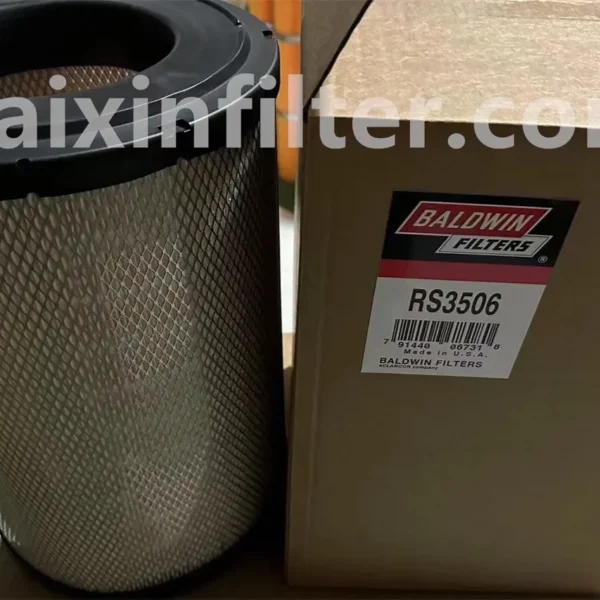 RS3506 Baldwin air filter replacement for Caterpillar 972G loader