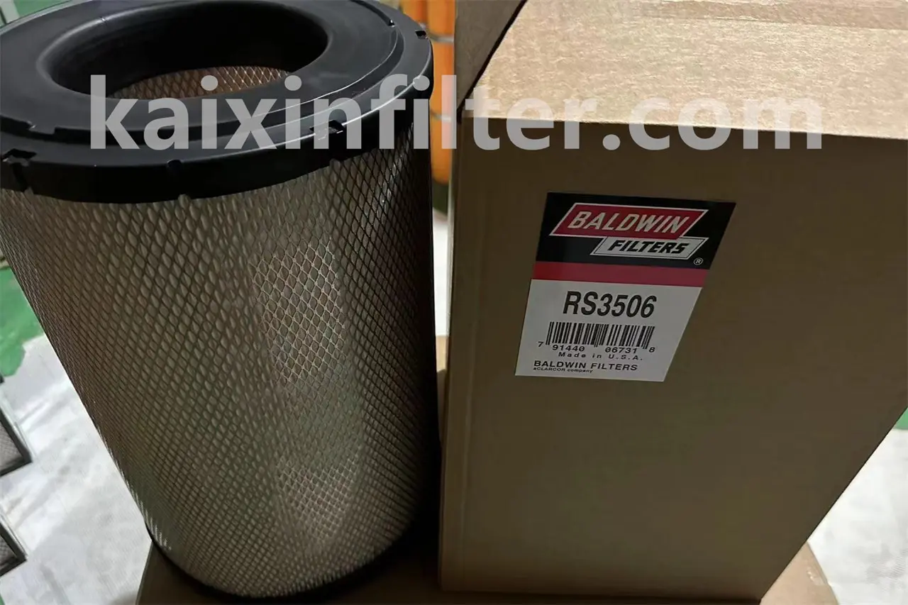 RS3506 Baldwin air filter replacement for Caterpillar 972G loader