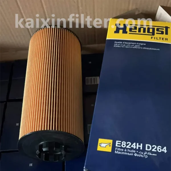 E824HD264 Hengst oil filter replacement fits CLAAS Jaguar 840 harvester Mercedes OM460LA/R6 diesel engine
