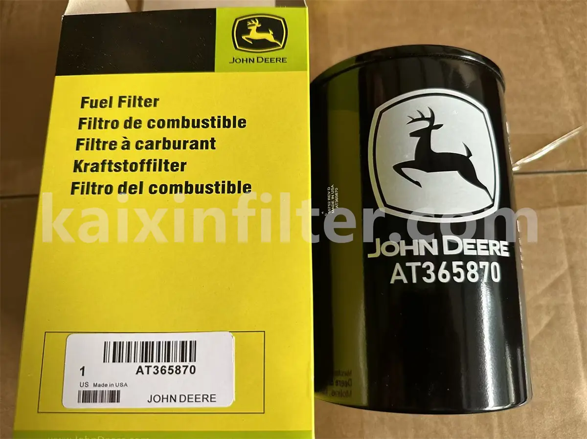AT365870 John Deere fuel filter replacement fits 750 L bulldozer PC15332 chassis JDPT 6068 diesel engine