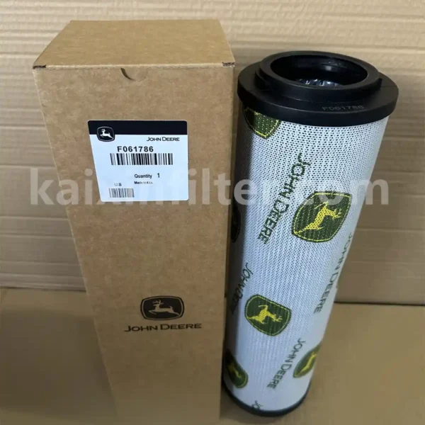 F061786 John Deere hydraulic filter replacement fits 643 K feller buncher PC10125 chassis JDPS 6068/HTJ55 diesel engine